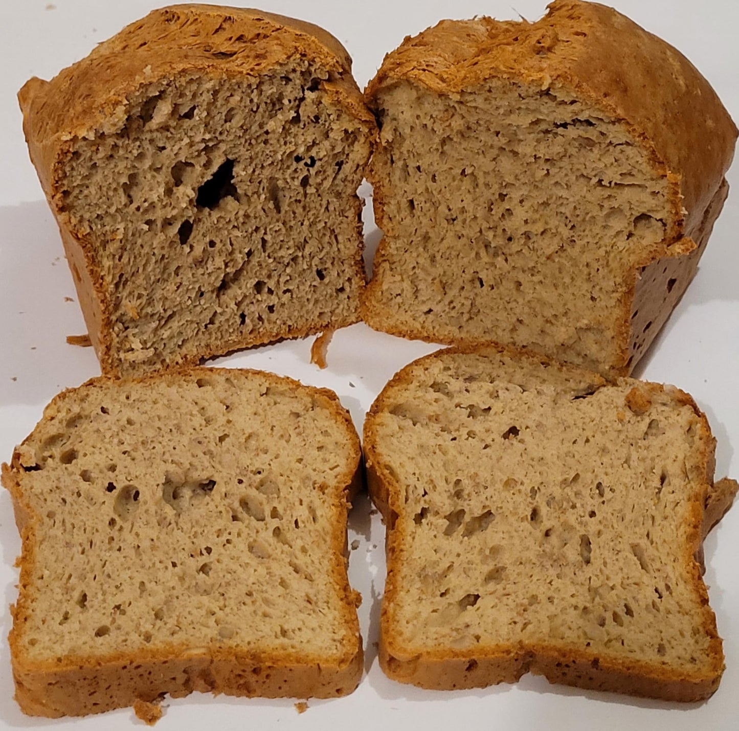 Mix for Keto Friendly 375g Bakery Bread Loaf, Coconut, Almond and wholewheat seeded with 0.8g Net Carbs Per Slice.