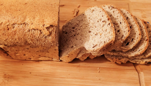 Mix for Keto Friendly White Bakery 375g Loaf, Coconut, Almond and wheat with 1g Net Carbs Per Slice. 8g protein per 2 slices.